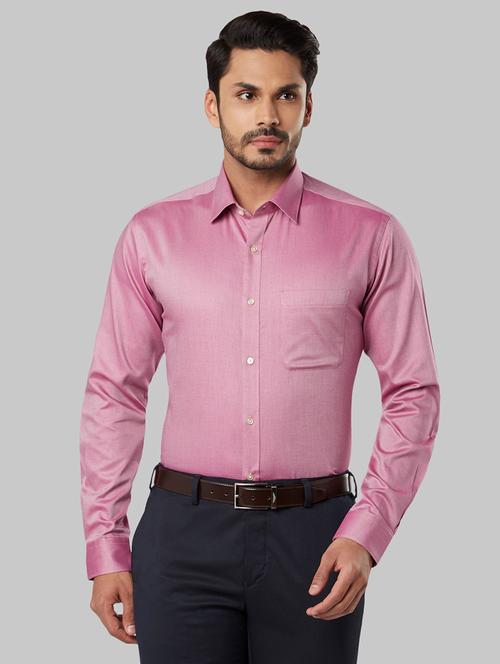 pink solid formal shirt - 17803112 - Very Small Image - 1