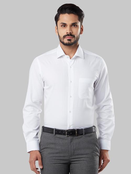 white solid formal shirt - 17803160 - Very Small Image - 1