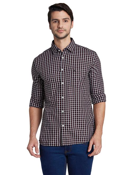 black checkered casual shirt - 17803246 - Very Small Image - 1