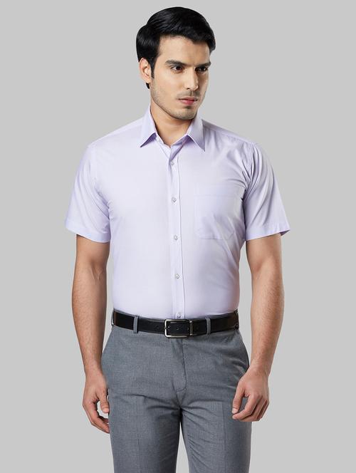 purple solid formal shirt - 17803374 - Very Small Image - 1
