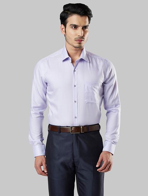 purple self design formal shirt - 17803389 - Very Small Image - 1