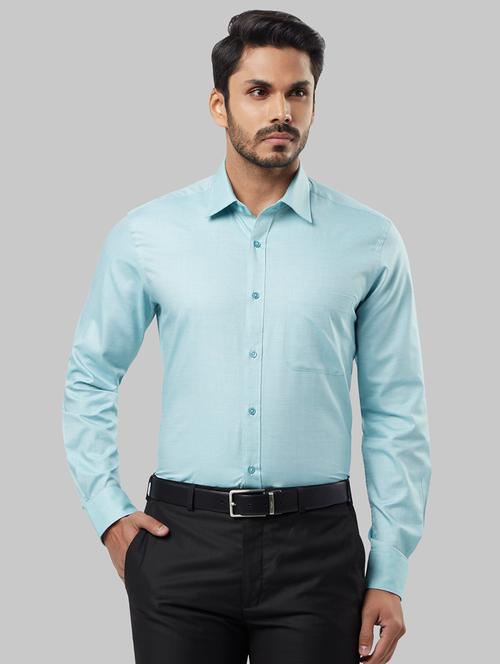 green self design formal shirt - 17803450 - Very Small Image - 1