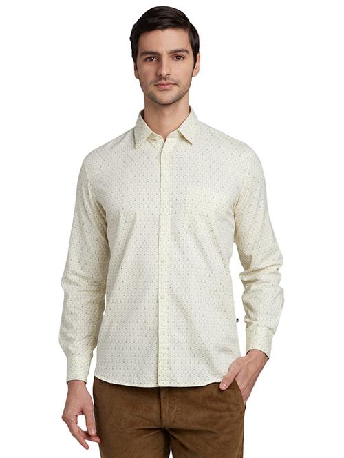 yellow printed casual shirt - 17803552 - Very Small Image - 1