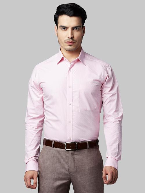 pink self design formal shirt - 17803572 - Very Small Image - 1