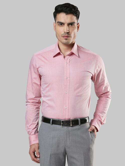 pink striped formal shirt - 17803844 - Very Small Image - 1