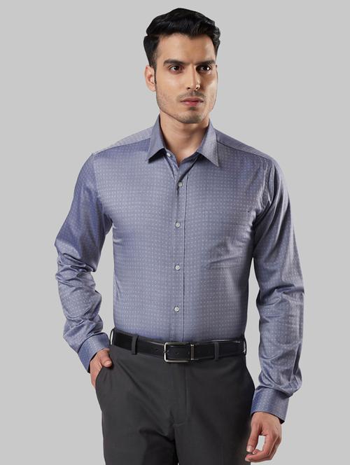 grey self design formal shirt - 17803860 - Very Small Image - 1