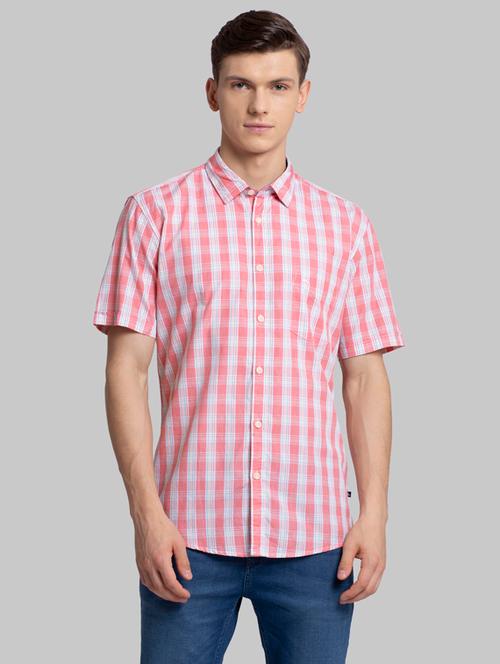 pink checkered casual shirt - 17803988 - Very Small Image - 1
