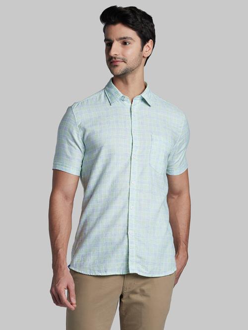 green checkered casual shirt - 17803990 - Very Small Image - 1