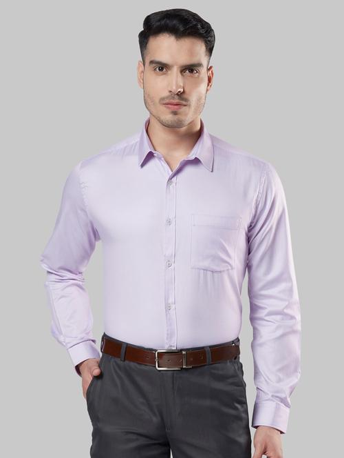 purple solid formal shirt - 17804003 - Very Small Image - 1