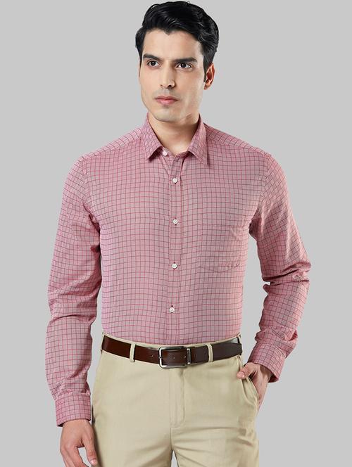 red checkered formal shirt - 17804065 - Very Small Image - 1