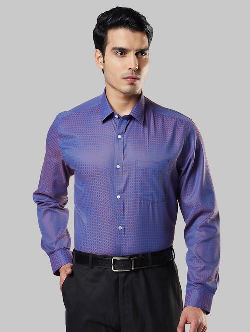 purple checkered formal shirt - 17804075 - Very Small Image - 1