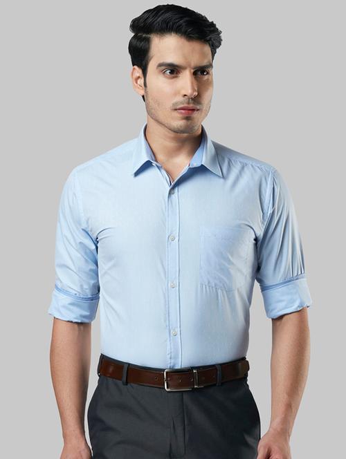 blue checkered formal shirt - 17804135 - Very Small Image - 1