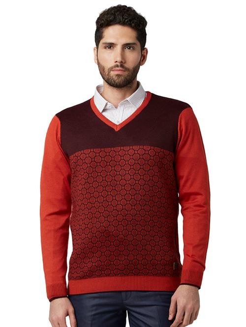 orange geometrical pullover - 17804514 - Very Small Image - 1