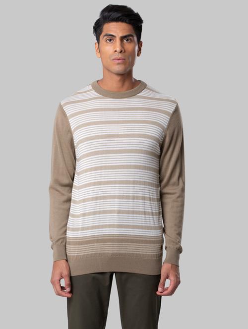 beige striped pullover - 17804531 - Very Small Image - 1