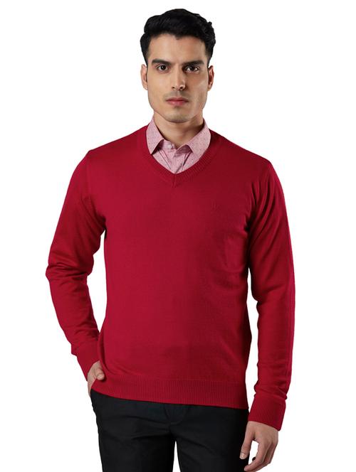 red solid pullover - 17804569 - Very Small Image - 1