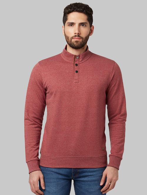 red melange sweatshirt - 17804640 - Very Small Image - 1