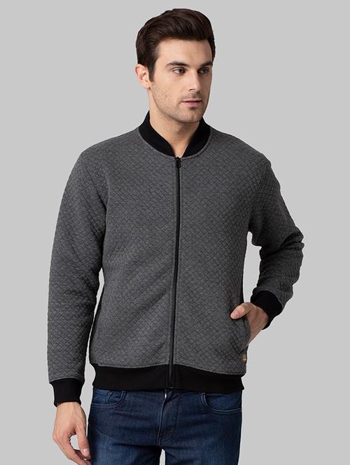 grey solid sweatshirt - 17804647 - Very Small Image - 1