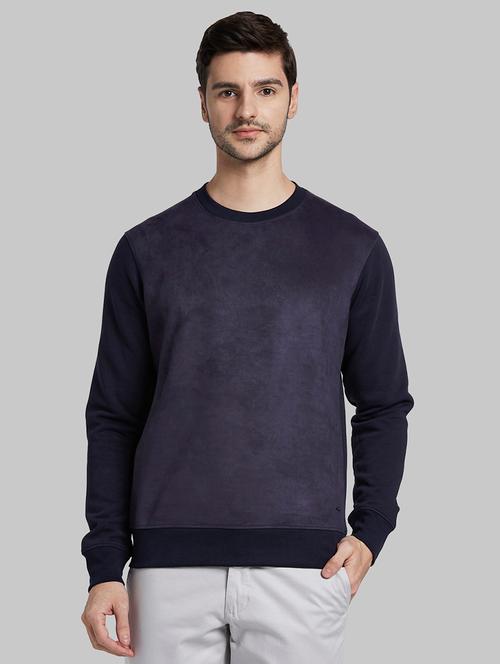 dark blue washed sweatshirt - 17804664 - Very Small Image - 1