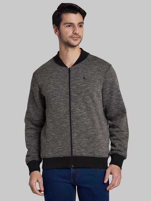 grey melange sweatshirt - 17804676 - Very Small Image - 1