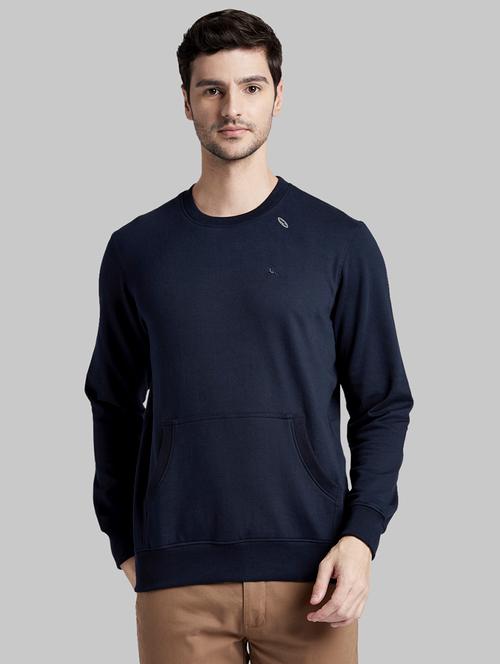 navy blue solid sweatshirt - 17804706 - Very Small Image - 1