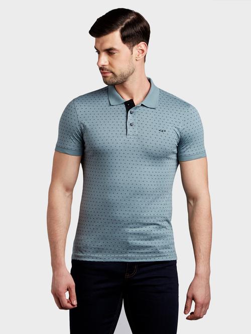 grey printed polo t-shirt - 17804906 - Very Small Image - 1
