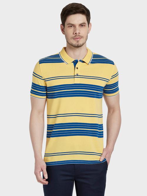 yellow striped polo t-shirt - 17804918 - Very Small Image - 1