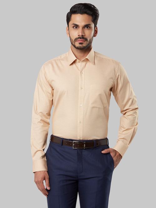 orange checkered formal shirt - 17805022 - Very Small Image - 1