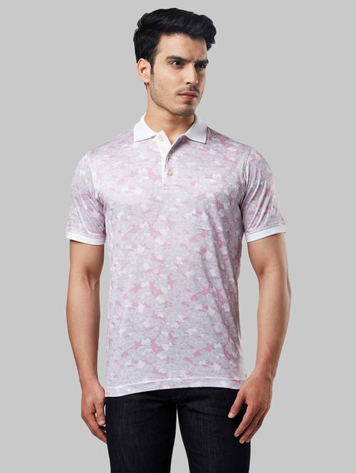 white printed polo t-shirt - 17805122 - Very Small Image - 1