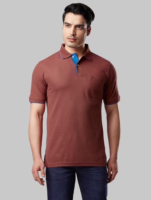 red solid polo t-shirt - 17805124 - Very Small Image - 1