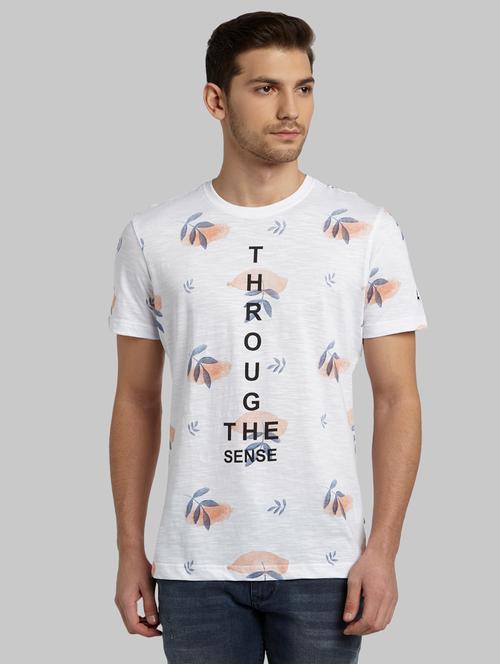 white all over print t-shirt - 17805205 - Very Small Image - 1