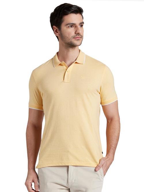yellow solid polo t-shirt - 17805258 - Very Small Image - 1