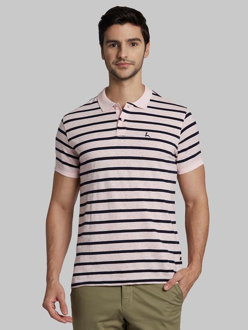 pink striped polo t-shirt - 17805261 - Very Small Image - 1