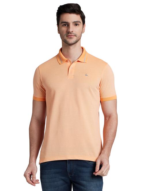 orange solid polo t-shirt - 17805293 - Very Small Image - 1