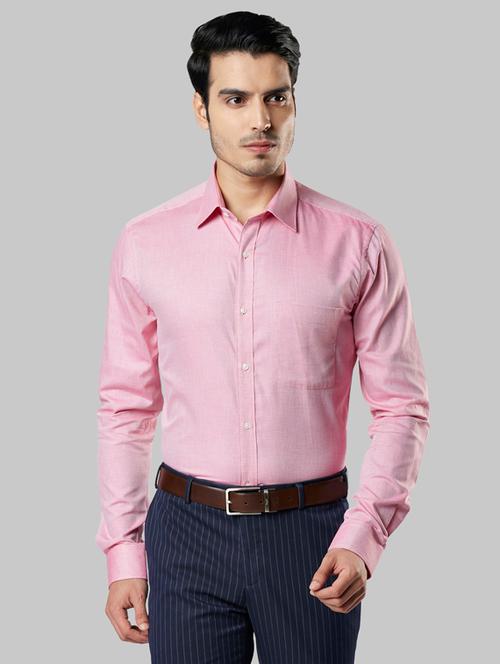 pink solid formal shirt - 17805328 - Very Small Image - 1