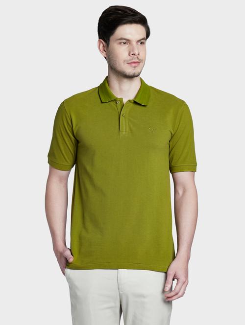 green solid polo t-shirt - 17805436 - Very Small Image - 1