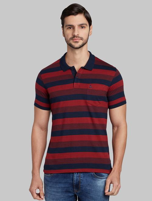 red striped polo t-shirt - 17805497 - Very Small Image - 1