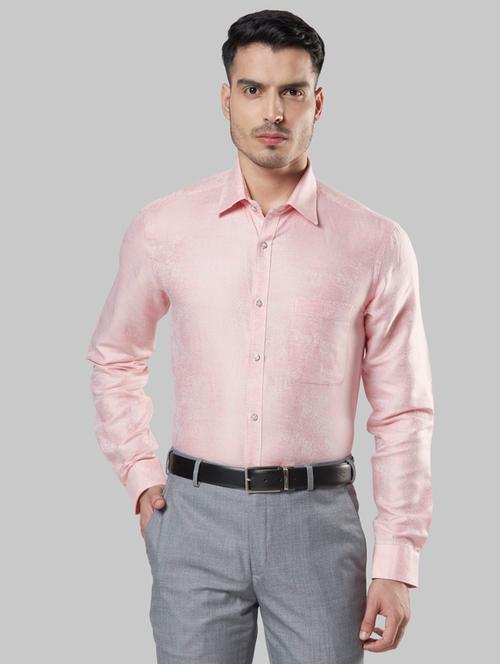 pink self design formal shirt - 17805669 - Very Small Image - 1