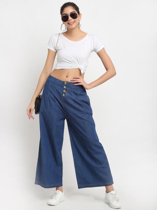 fancy denim paalazoes with buttons in - 17806619 - Very Small Image - 1
