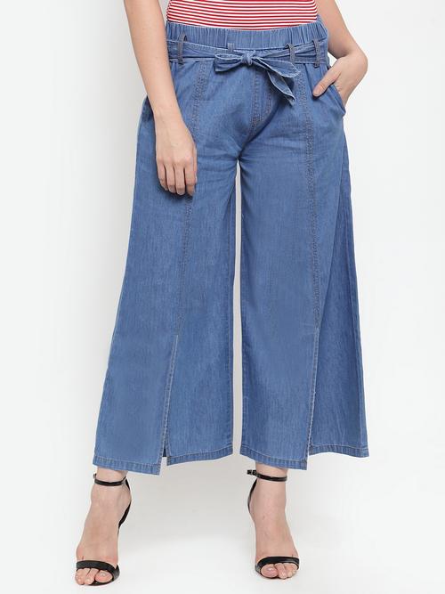 fancy denim palazoes - 17806701 - Very Small Image - 1