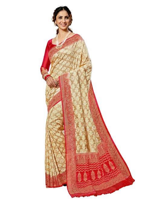 zari work patola saree with blouse - 17806748 - Very Small Image - 1