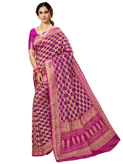 zari work patola saree with blouse - 17806751 - Very Small Image - 1