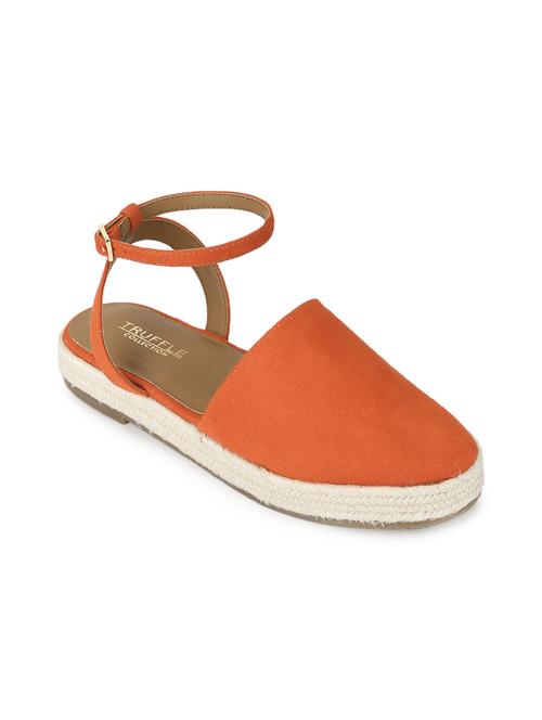 orange suede ankle strap sandals - 17806880 - Very Small Image - 1