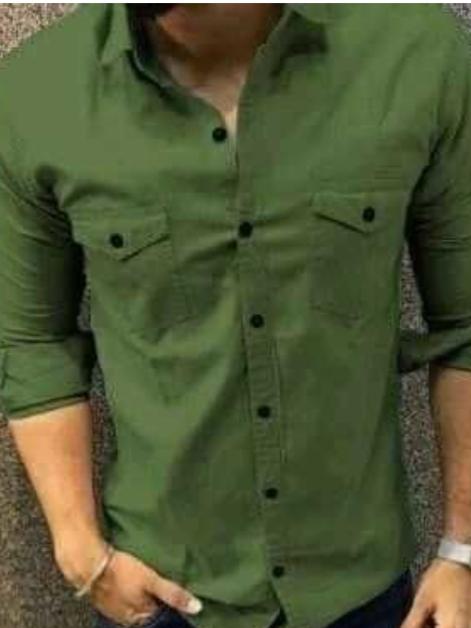 green cotton shirt - 17806991 - Very Small Image - 1