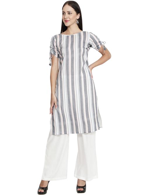 printed straight kurta - 17807110 - Very Small Image - 1
