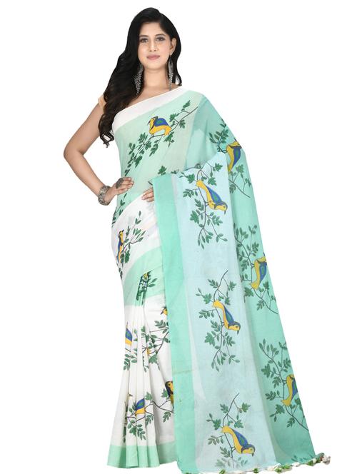 conversational tant saree - 17807225 - Very Small Image - 1