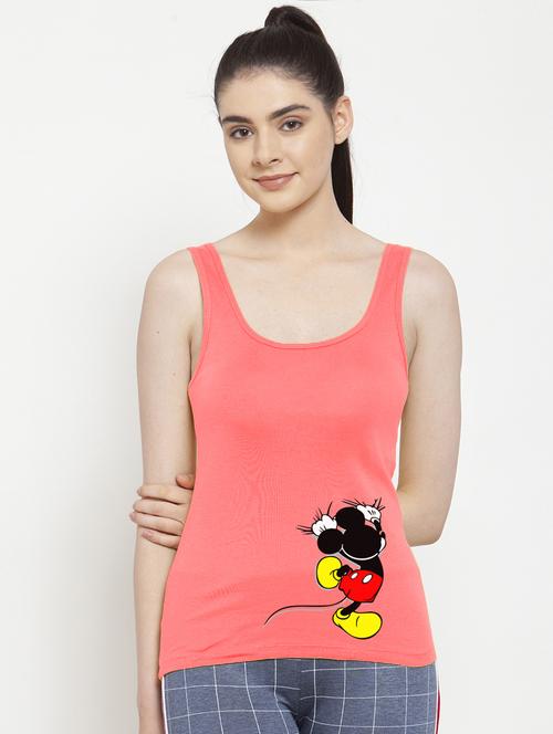 round neck printed tank top - 17807419 - Very Small Image - 1
