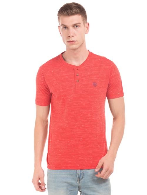 red melange t-shirt - 17807854 - Very Small Image - 1