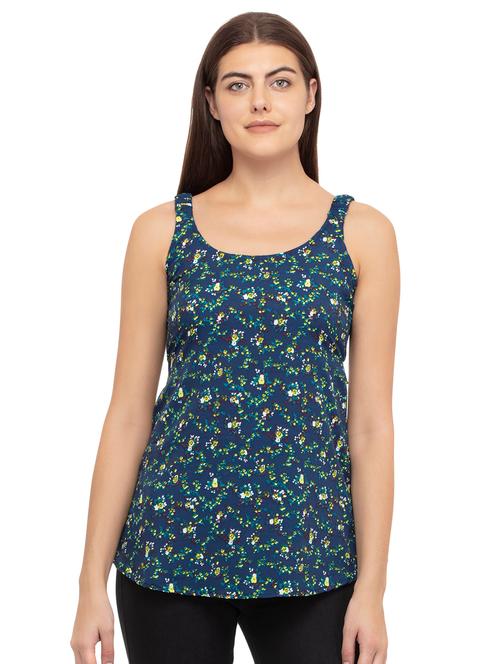 round neck floral top - 17808019 - Very Small Image - 1