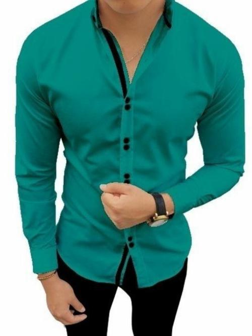 green cotton shirt - 17809189 - Very Small Image - 1