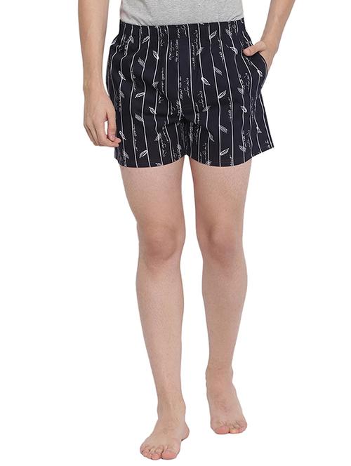 navy blue striped boxer - 17809570 - Very Small Image - 1